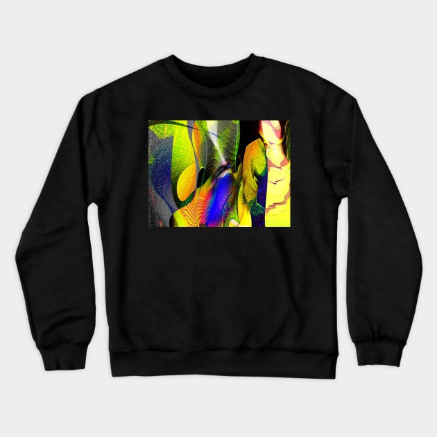 Three Layer Blender #1: Kneeling Woman abstract Crewneck Sweatshirt by barrowda